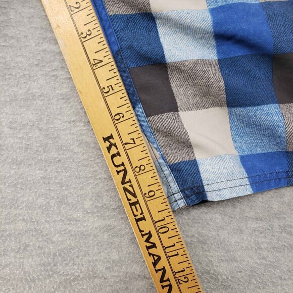 Vans Off The Wall Board Shorts Mens 32 Blue Plaid Skater 00s y2k‎ Surf Cargo - Picture 8 of 8